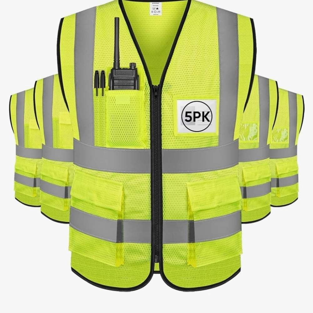 Construction Vest, Reflective, Brand New